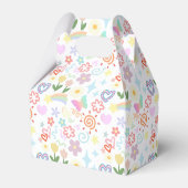 Doodle-Muster pastellfarben Geschenkschachtel (Rückseite)