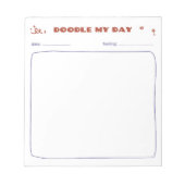 Doodle my day  notizblock (Vorderseite)