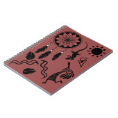Doodle Native American Kokopelli Notebook Notizblock (Linke Seite)