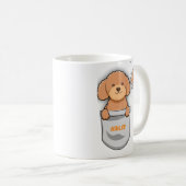 Doodle Niedlich Hund Vater Mama Kaffeetasse (VorderseiteRechts)