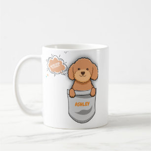 Doodle Niedlich Hund Vater Mama Kaffeetasse