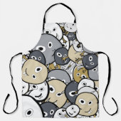 Doodle-Niedliche Monster Schürze (Vorderseite)