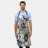 Doodle-Niedliche Monster Schürze (Getragen)