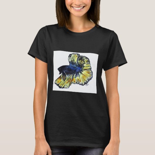 Doodle Nr. 34 Betta Fish T-Shirt (Vorderseite)