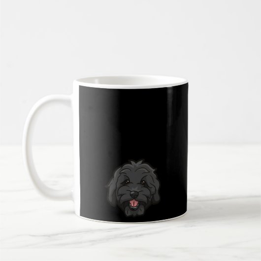 Doodle Oma Black Goldendoodle Kaffeetasse (Links)