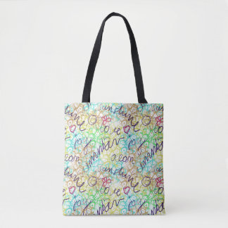 Doodle-Ornamente Tasche