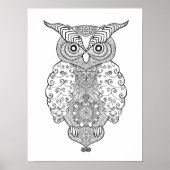 Doodle Owl 2 Poster (Vorne)