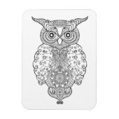 Doodle Owl Magnet (Vertikal)