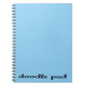 Doodle Pad Blue Notizblock (Vorderseite)