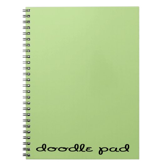 Doodle Pad Green Notizblock (Vorderseite)