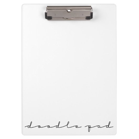 Doodle Pad Klemmbrett (Vorderseite)