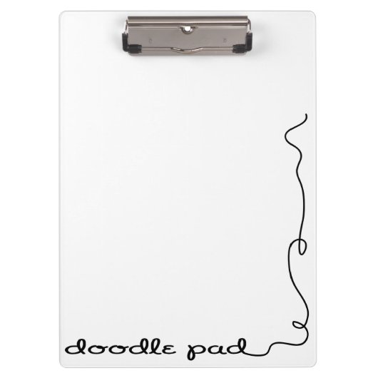 Doodle Pad Klemmbrett (Vorderseite)