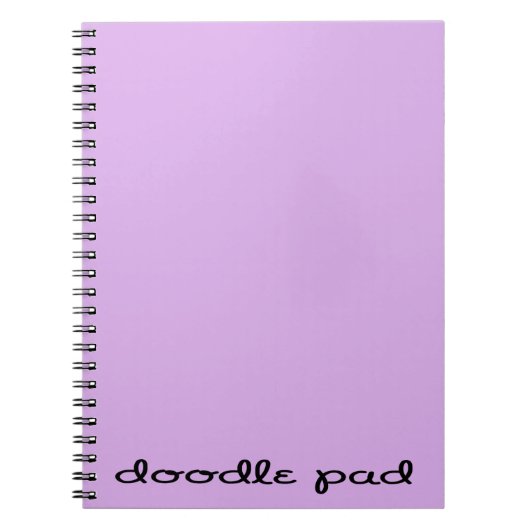 Doodle Pad Lila Notizblock (Vorderseite)