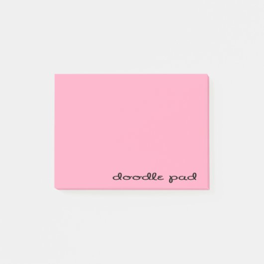 Doodle Pad Pink Post-it Klebezettel (Vorderseite)