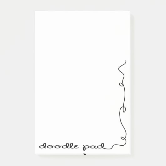 Doodle Pad Post-it Klebezettel (Vorderseite)