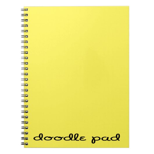 Doodle Pad Yellow Notizblock (Vorderseite)