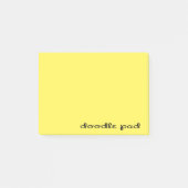 Doodle Pad Yellow Post-it Klebezettel (Vorderseite)