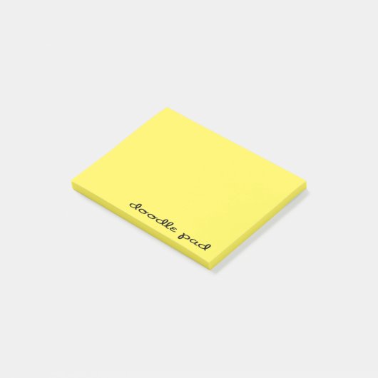 Doodle Pad Yellow Post-it Klebezettel (angewinkelt)