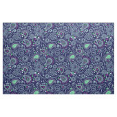 Doodle Paisley Muster dunkelblau Stoff (Fat Quarter (45,7 x 55,9 cm))