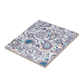 Doodle-Paisley-Muster Fliese (Seite)