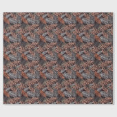 Doodle Palm: HandGezeichnet Blattmuster. Geschenkpapier (Flach)