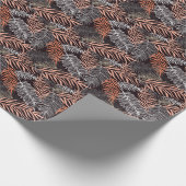 Doodle Palm: HandGezeichnet Blattmuster. Geschenkpapier (Ecke)