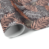 Doodle Palm: HandGezeichnet Blattmuster. Geschenkpapier (Rolleneckpunkt)