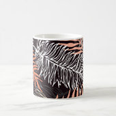 Doodle Palm: HandGezeichnet Blattmuster. Kaffeetasse (Mittel)