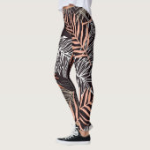 Doodle Palm: HandGezeichnet Blattmuster. Leggings (Links)