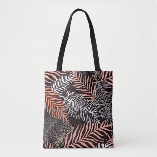 Doodle Palm: HandGezeichnet Blattmuster. Tasche (Vorderseite)