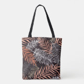 Doodle Palm: HandGezeichnet Blattmuster. Tasche (Rückseite)