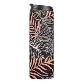 Doodle Palm: HandGezeichnet Blattmuster. Thermosbecher (Nach rechts gedreht)