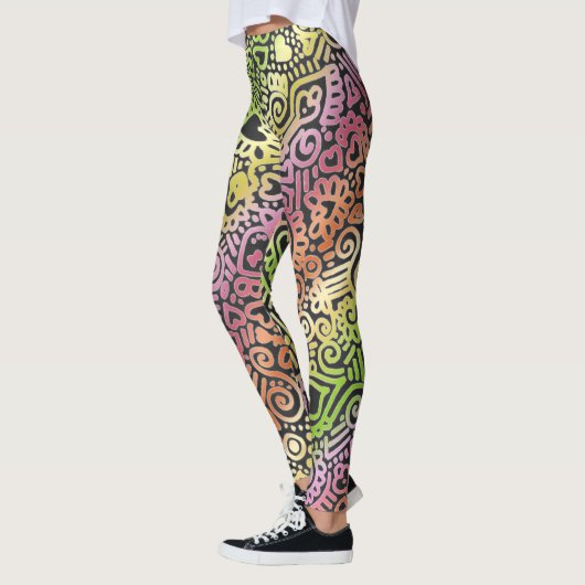 Doodle Pattern Leggings (Links)