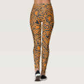 Doodle Pattern Leggings (Rückseite)