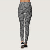 Doodle Pattern Leggings (Rückseite)