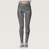 Doodle Pattern Leggings (Vorderseite)