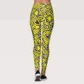 Doodle Pattern Leggings (Rückseite)