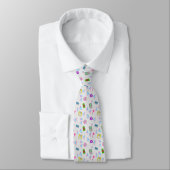 Doodle Pattern Neck Tie Krawatte (Gebunden)