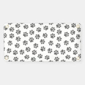 Doodle Paws, Dog Paws, Black Paws Banner (Horizontal)
