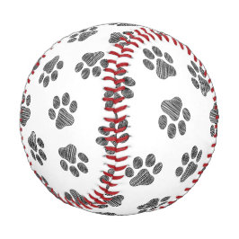 Doodle Paws, Dog Paws, Black Paws Baseball