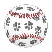 Doodle Paws, Dog Paws, Black Paws Baseball (Vorderseite)