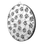 Doodle Paws, Dog Paws, Black Paws Dartscheibe (Vorderseite rechts)