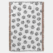 Doodle Paws, Dog Paws, Black Paws Decke (Vorderseite Vertikal)