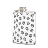 Doodle Paws, Dog Paws, Black Paws Flachmann (Links)