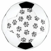 Doodle Paws, Dog Paws, Black Paws Fußball (Vorderseite)
