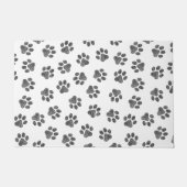 Doodle Paws, Dog Paws, Black Paws Fußmatte (Vorderseite)