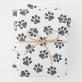 Doodle Paws, Dog Paws, Black Paws Geschenkpapier Set (Beispiel)