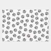 Doodle Paws, Dog Paws, Black Paws Geschenkpapier Set (Vorderseite)