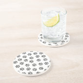 Doodle Paws, Dog Paws, Black Paws Getränkeuntersetzer (Seite)