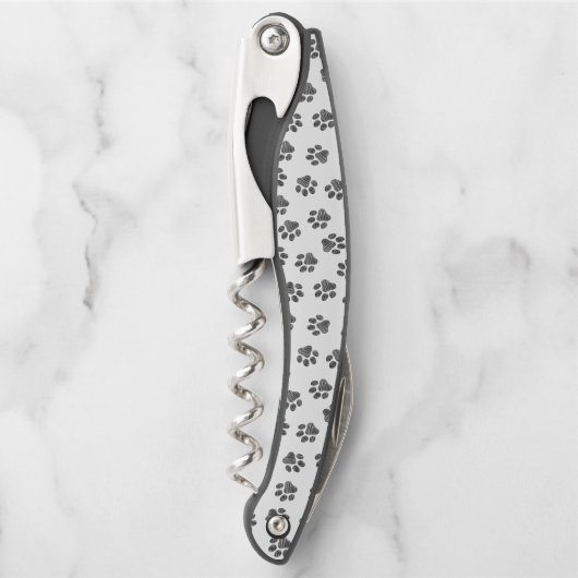 Doodle Paws, Dog Paws, Black Paws Kellnermesser (Vorderseite)